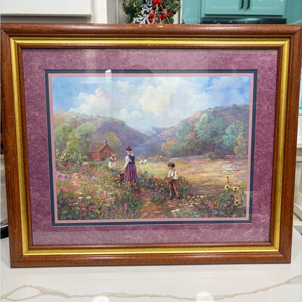 Vintage Framed “Thu God’s Grace” print